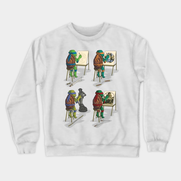 Ninja brothers of the arts Crewneck Sweatshirt by felipeoferreira